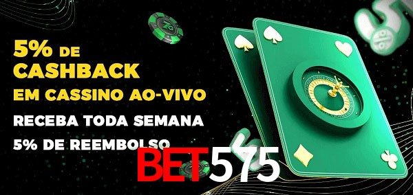 Promoções do cassino ao Vivo Bet575